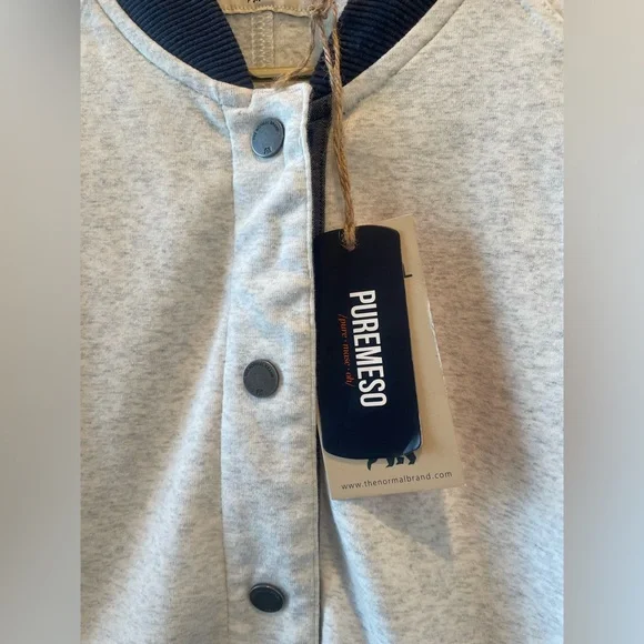 The Normal Brand Puremeso Duke Bomber Jacket Stone Men’s Medium NWT